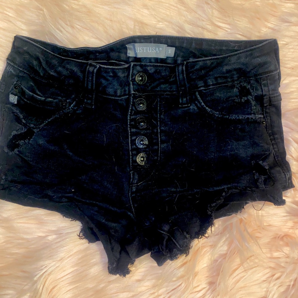 Just U.S.a black denim shorts